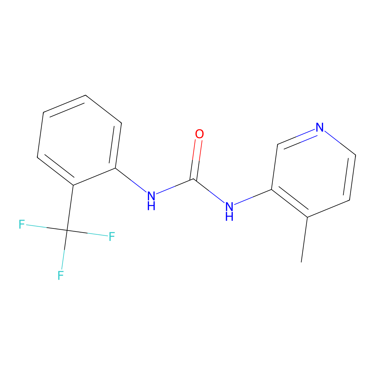 1-(4-Methylpyridin-3-yl)-3-[2-(trifluoromethyl)phenyl]urea molecular structure, CAS 2326337-70-4