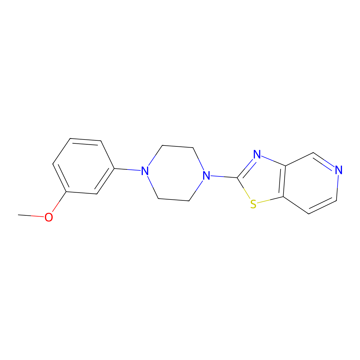 1-(3-Methoxyphenyl)-4-{[1,3]thiazolo[4,5-c]pyridin-2-yl}piperazine molecular structure, CAS 2326358-10-3