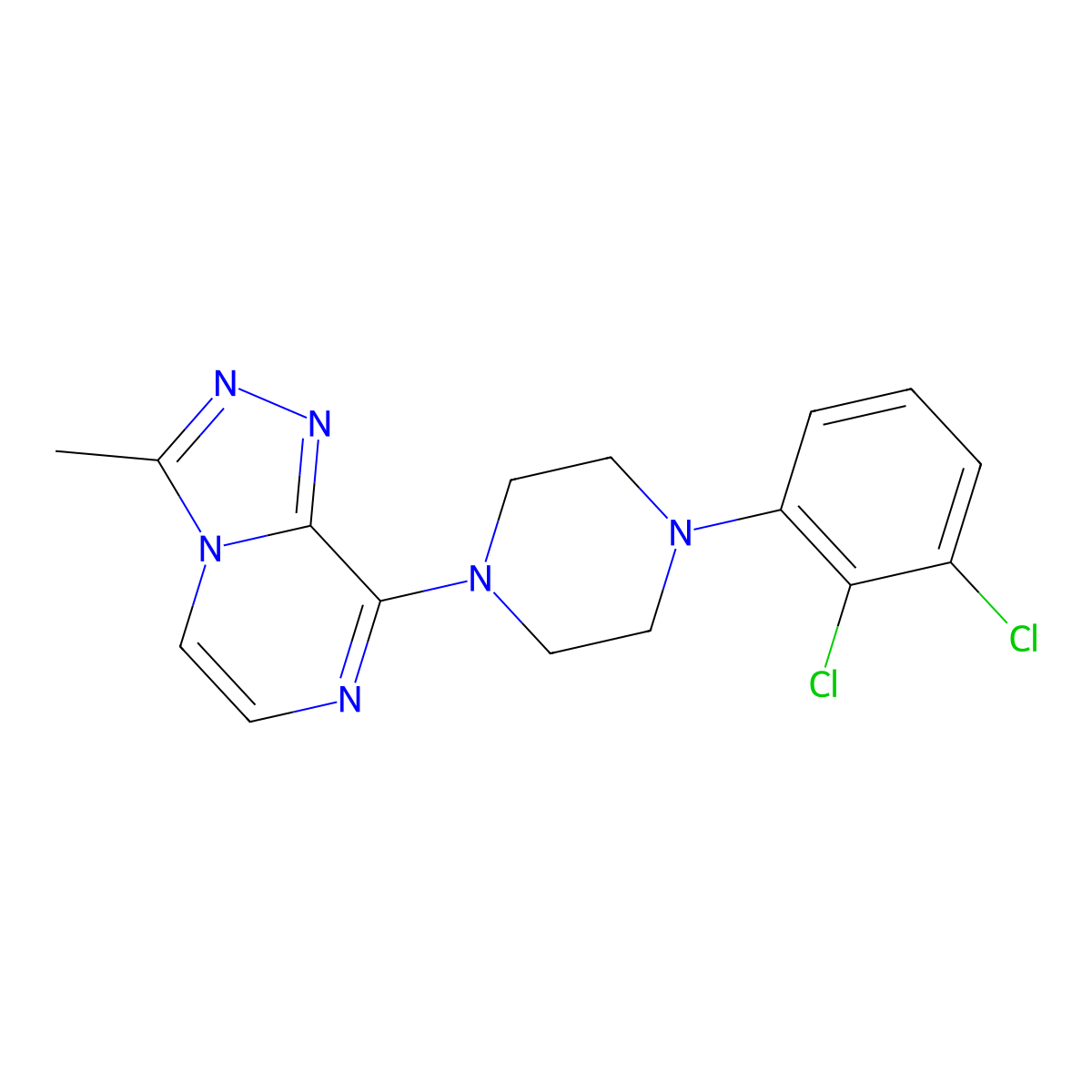1-(2,3-Dichlorophenyl)-4-{3-methyl-[1,2,4]triazolo[4,3-a]pyrazin-8-yl}piperazine molecular structure, CAS 2326586-21-2