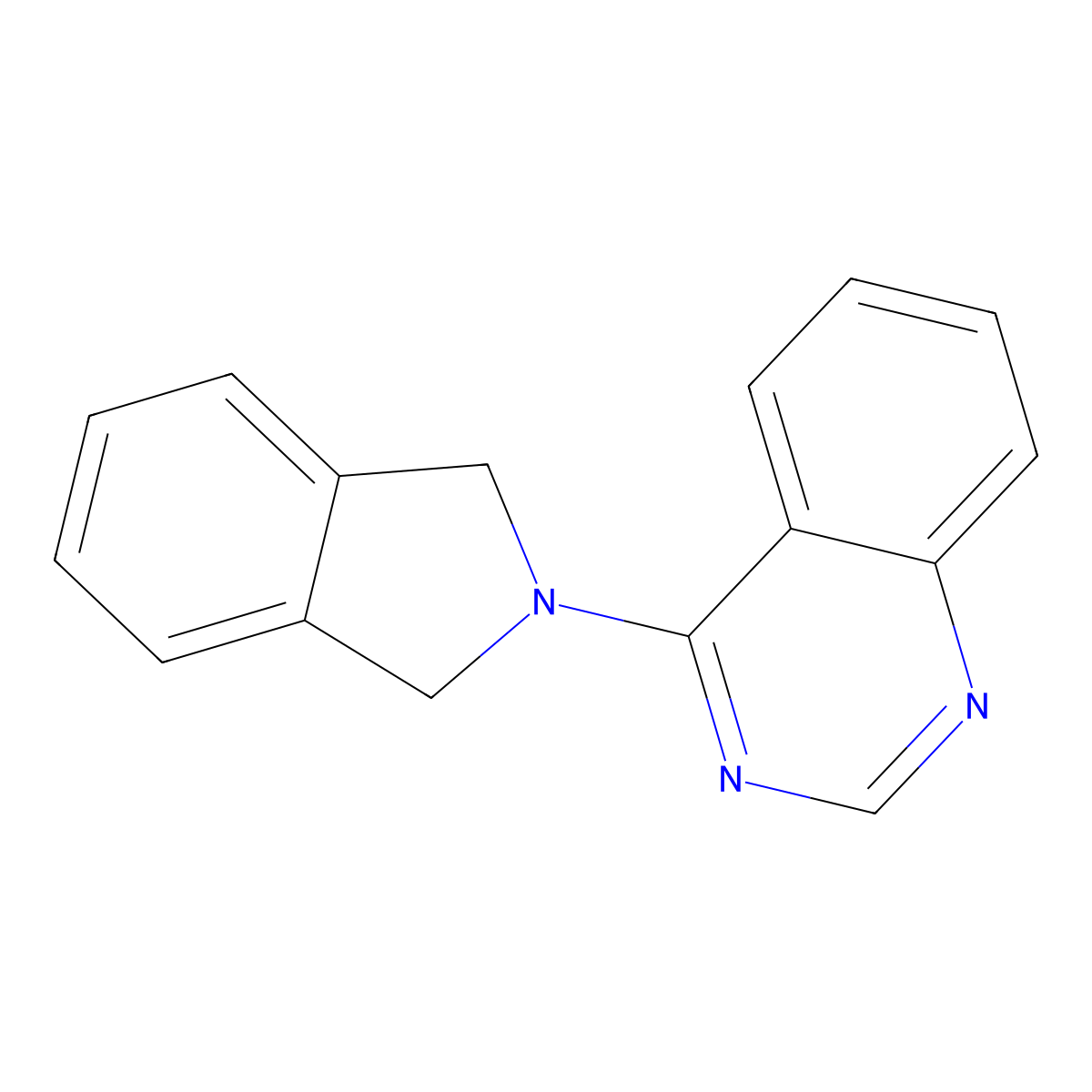 4-(2,3-dihydro-1H-isoindol-2-yl)quinazoline molecular structure, CAS 2326656-51-1