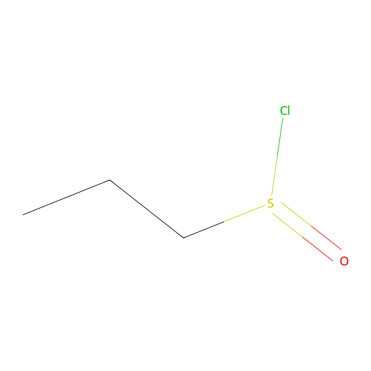 Propane-1-sulfinyl chloride molecular structure, CAS 23267-68-7