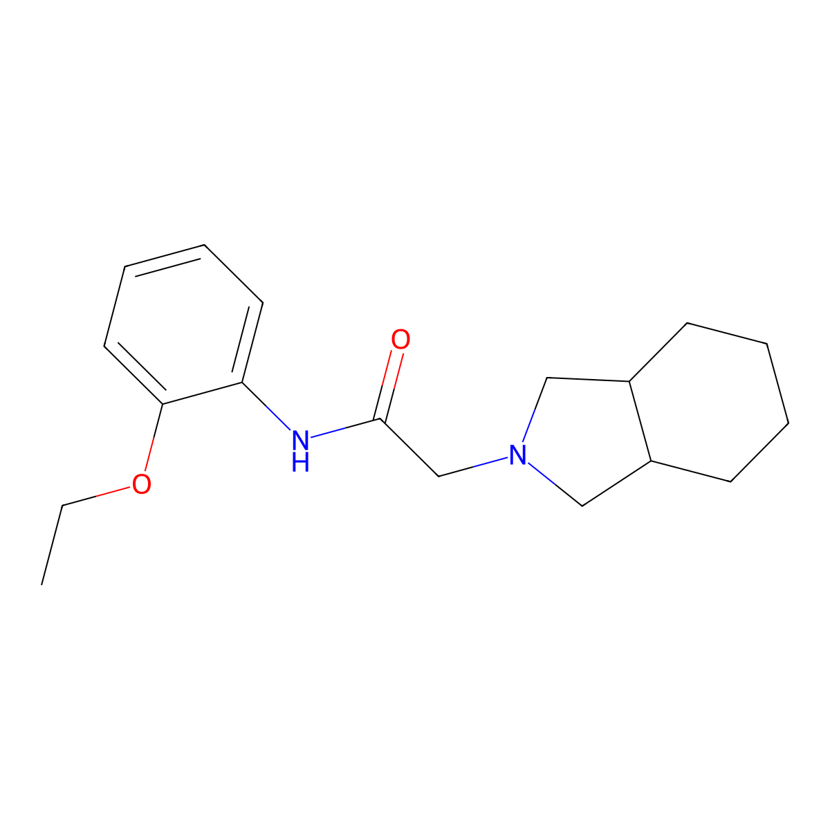 N-(2-ethoxyphenyl)-2-(octahydro-1H-isoindol-2-yl)acetamide molecular structure, CAS 2326705-83-1