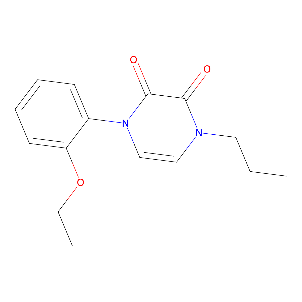 1-(2-Ethoxyphenyl)-4-propyl-1,2,3,4-tetrahydropyrazine-2,3-dione molecular structure, CAS 2326761-68-4