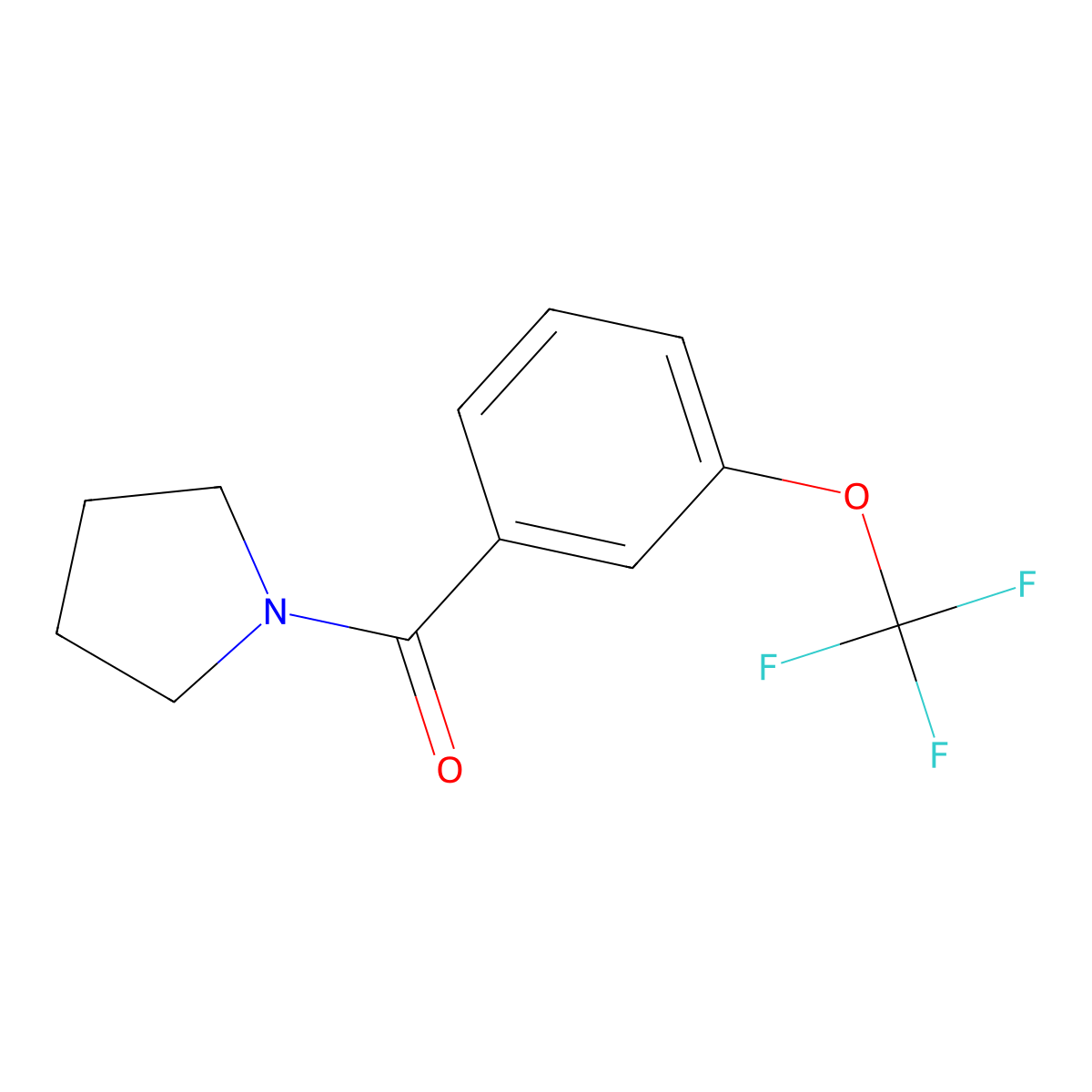 1-[3-(Trifluoromethoxy)benzoyl]pyrrolidine molecular structure, CAS 2326848-92-2