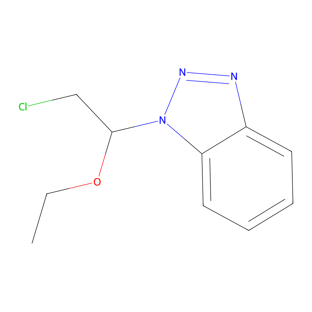 1-(2-Chloro-1-ethoxyethyl)-1H-1,2,3-benzotriazole molecular structure, CAS 23269-82-1