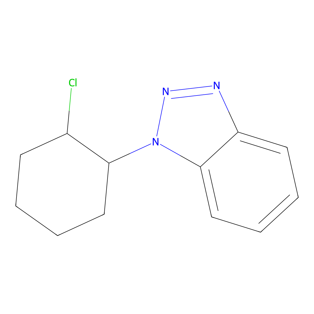 1-(2-Chlorocyclohexyl)benzotriazole molecular structure, CAS 23269-87-6