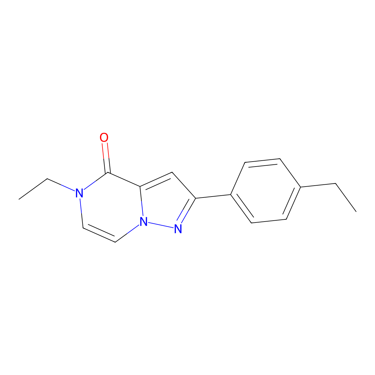 5-ethyl-2-(4-ethylphenyl)-4H,5H-pyrazolo[1,5-a]pyrazin-4-one molecular structure, CAS 2326912-28-9