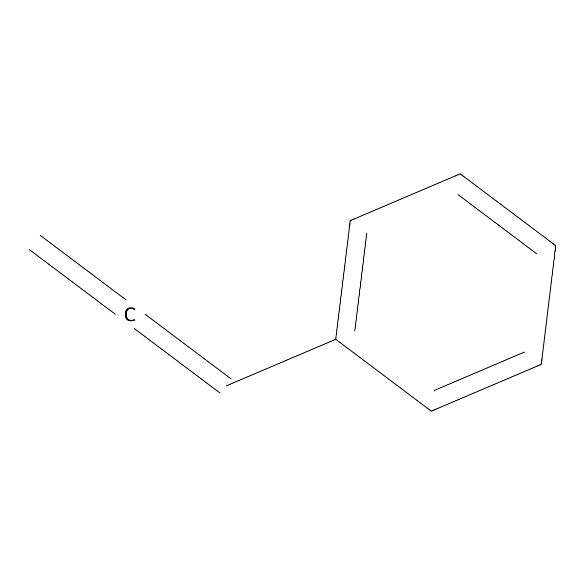 Benzene, 1,2-propadienyl- molecular structure, CAS 2327-99-3
