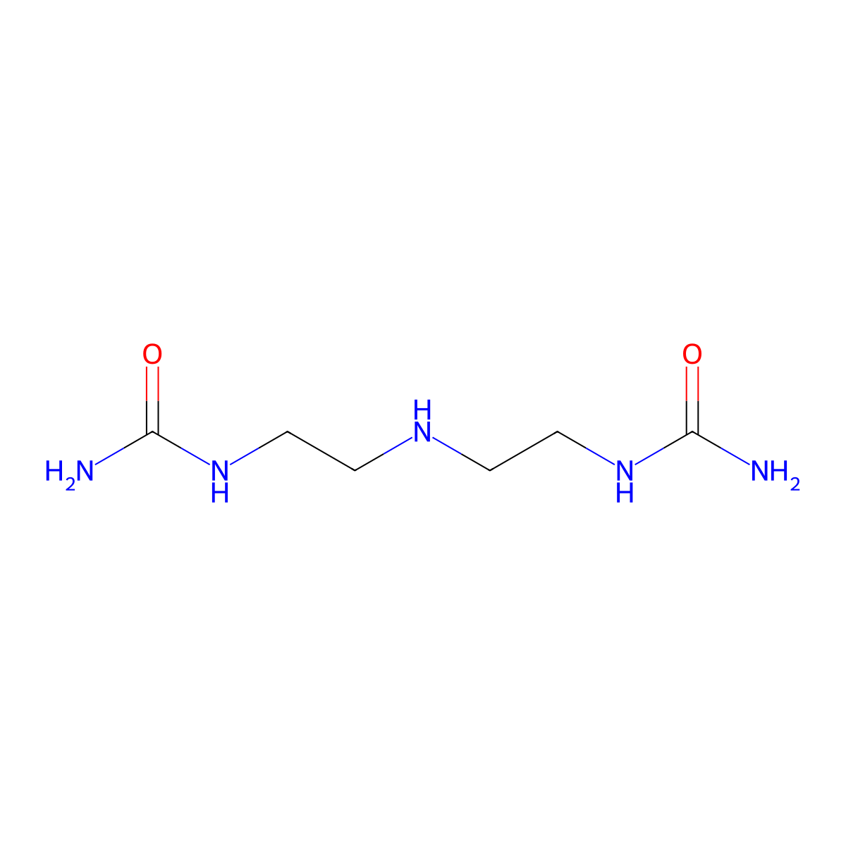 N,N''-(Iminoethylene)diurea molecular structure, CAS 23270-61-3