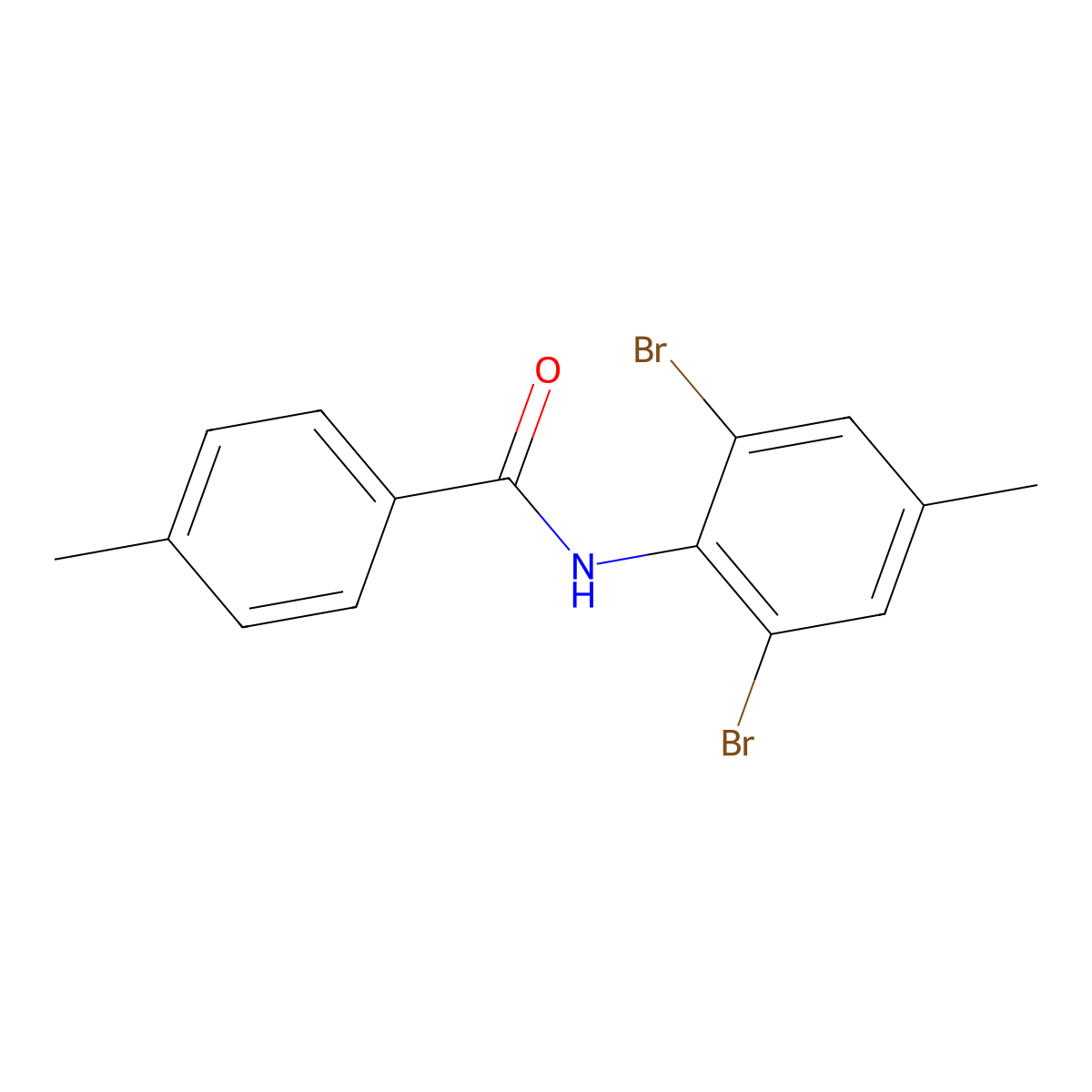 N-(2,6-Dibromo-4-methylphenyl)-4-methylbenzamide molecular structure, CAS 2327013-90-9
