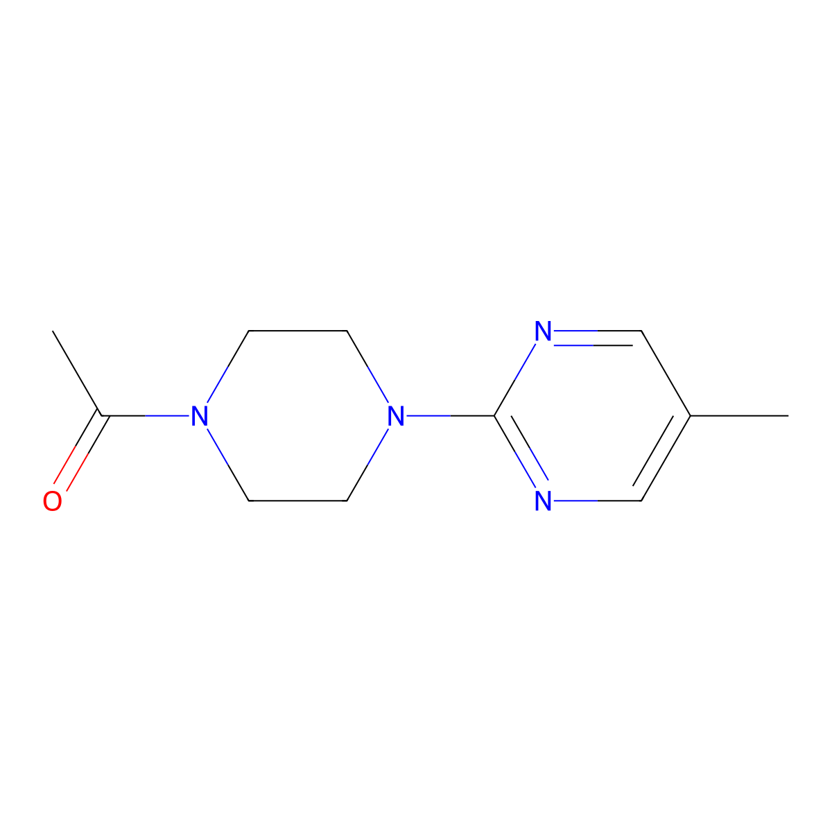 1-[4-(5-Methylpyrimidin-2-yl)piperazin-1-yl]ethan-1-one molecular structure, CAS 2327052-55-9