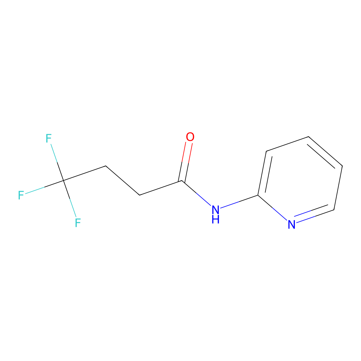 4,4,4-trifluoro-N-(pyridin-2-yl)butanamide molecular structure, CAS 2327065-30-3
