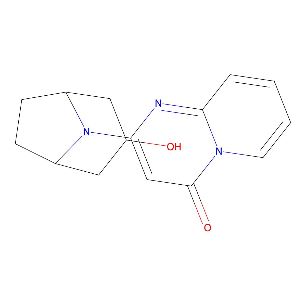 2-{3-hydroxy-8-azabicyclo[3.2.1]octan-8-yl}-4H-pyrido[1,2-a]pyrimidin-4-one molecular structure, CAS 2327077-70-1