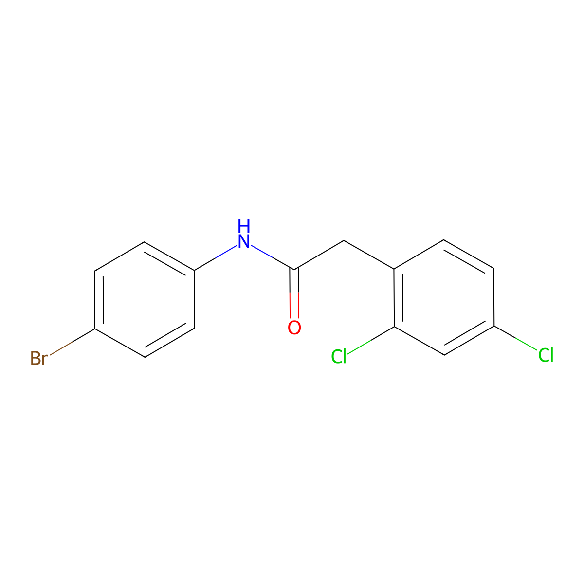 N-(4-Bromophenyl)-2,4-dichlorobenzeneacetamide molecular structure, CAS 2327115-17-1