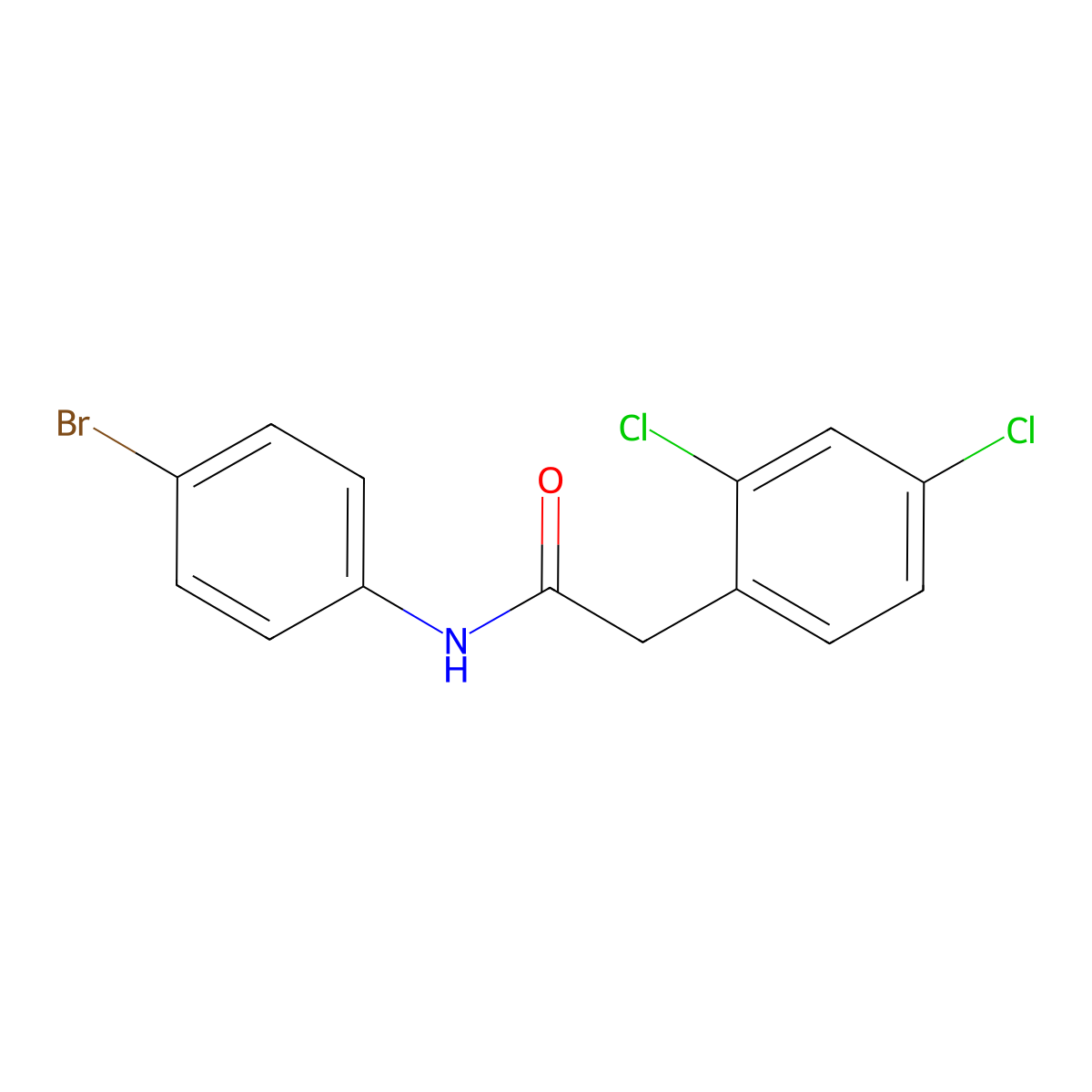 N-(4-Bromophenyl)-2,4-dichlorobenzeneacetamide molecular structure, CAS 2327115-17-1