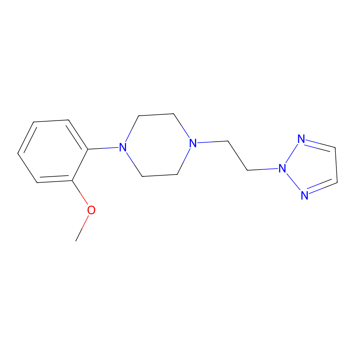 1-(2-methoxyphenyl)-4-[2-(2H-1,2,3-triazol-2-yl)ethyl]piperazine molecular structure, CAS 2327157-63-9