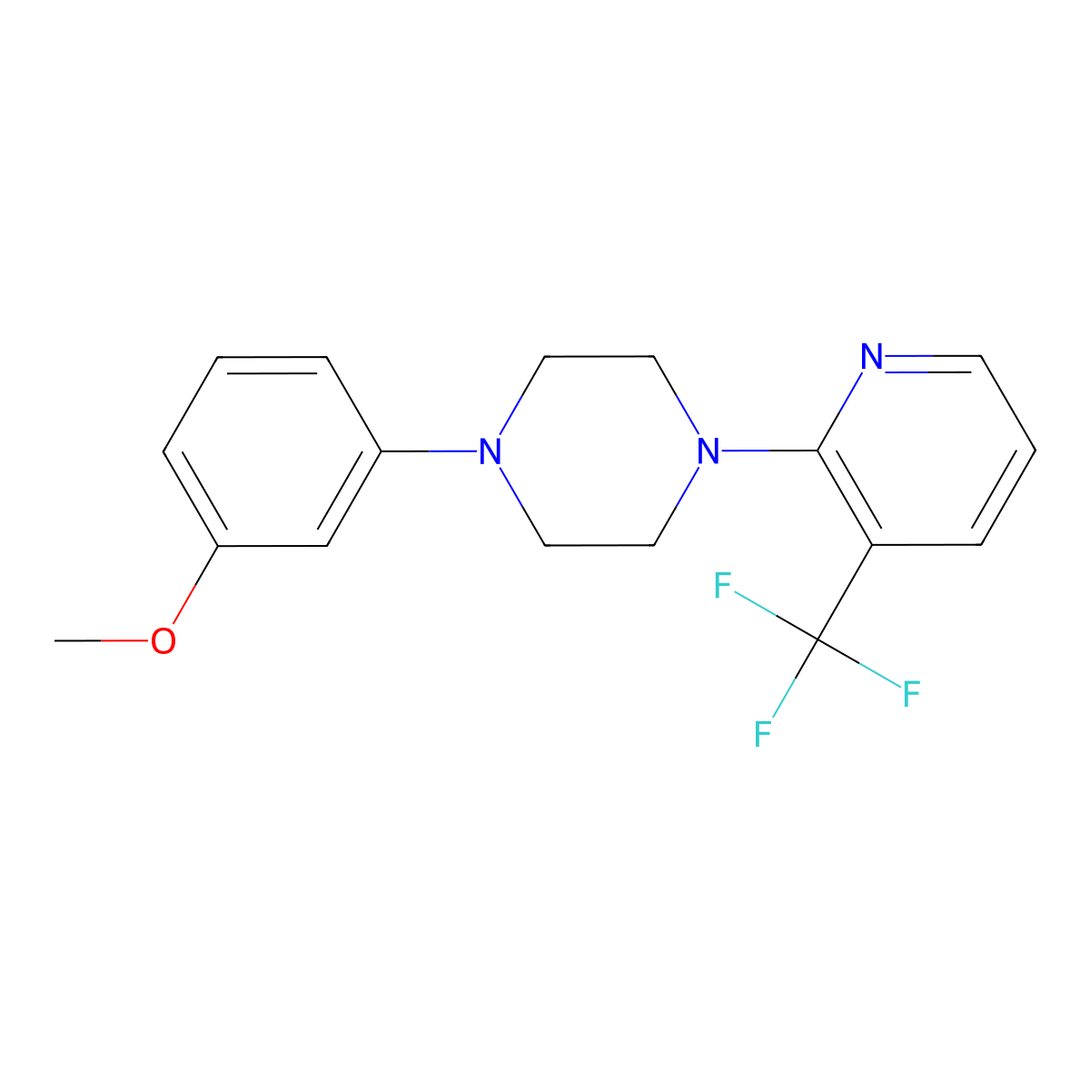 1-(3-Methoxyphenyl)-4-[3-(trifluoromethyl)pyridin-2-yl]piperazine molecular structure, CAS 2327169-58-2