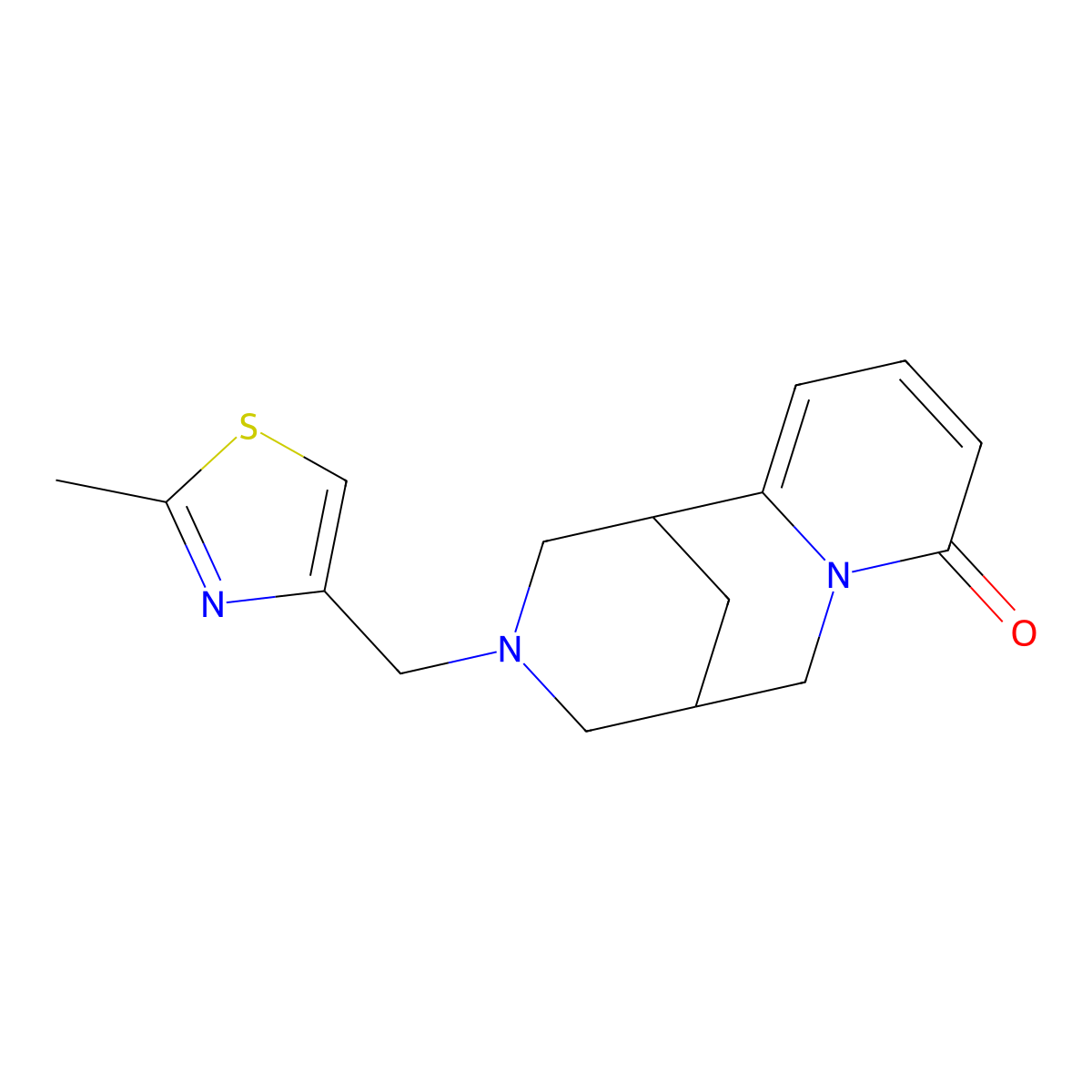 11-[(2-Methyl-1,3-thiazol-4-yl)methyl]-7,11-diazatricyclo[7.3.1.0^{2,7}]trideca-2,4-dien-6-one molecular structure, CAS 2327170-75-0
