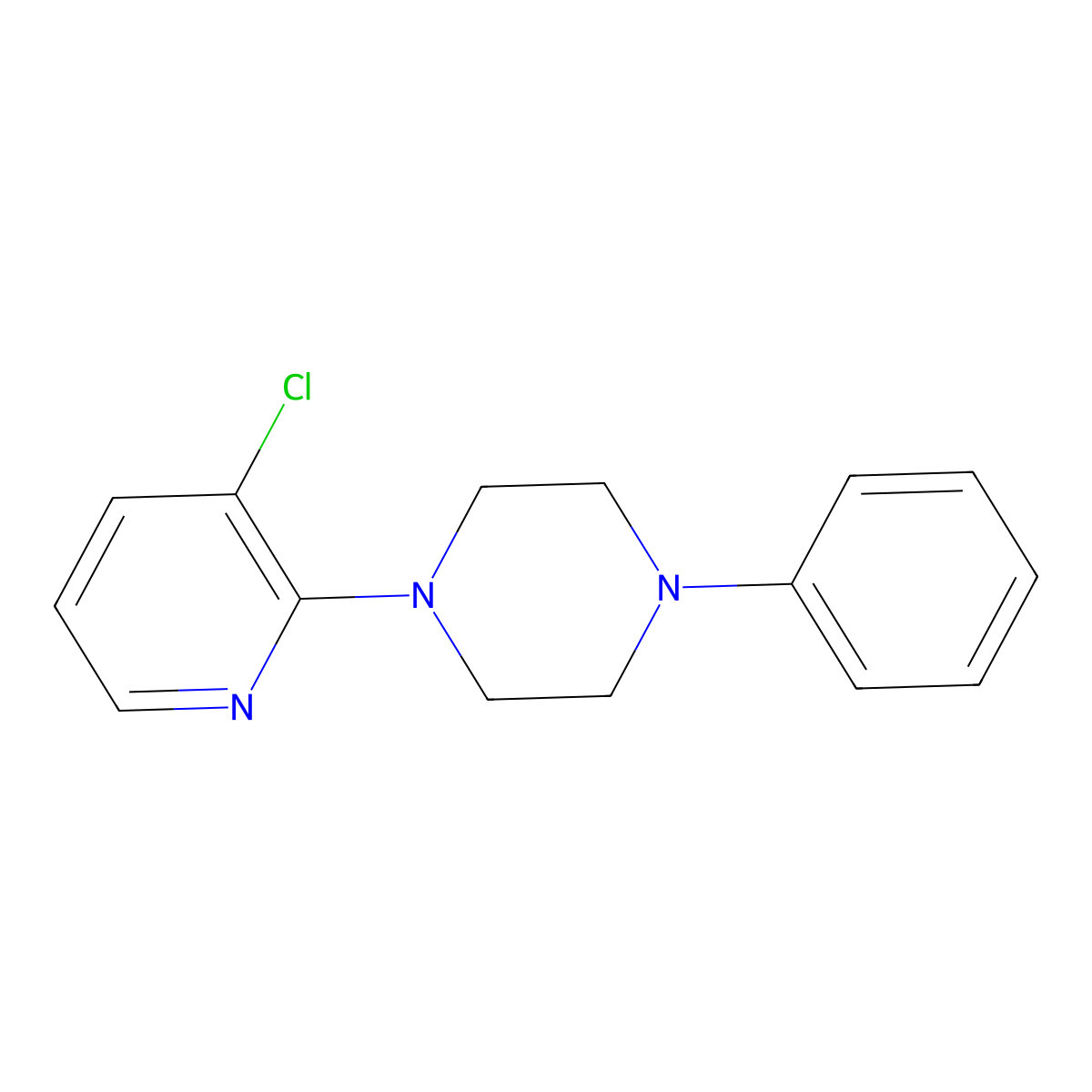 1-(3-Chloropyridin-2-yl)-4-phenylpiperazine molecular structure, CAS 2327171-91-3