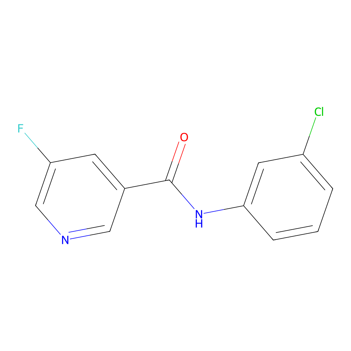 N-(3-chlorophenyl)-5-fluoropyridine-3-carboxamide molecular structure, CAS 2327191-87-5