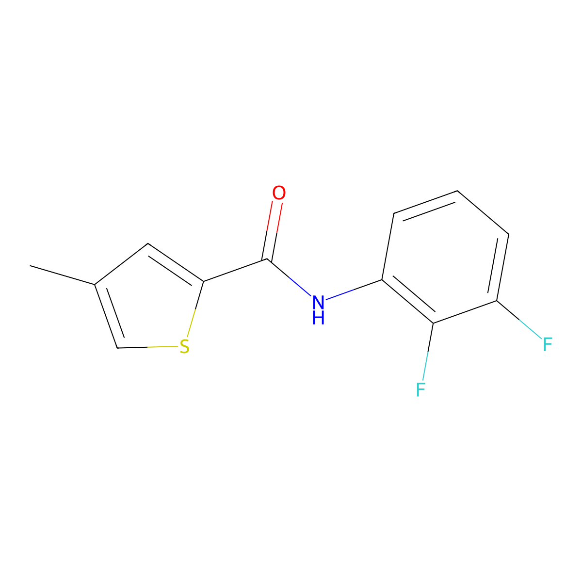 N-(2,3-difluorophenyl)-4-methylthiophene-2-carboxamide molecular structure, CAS 2327191-97-7
