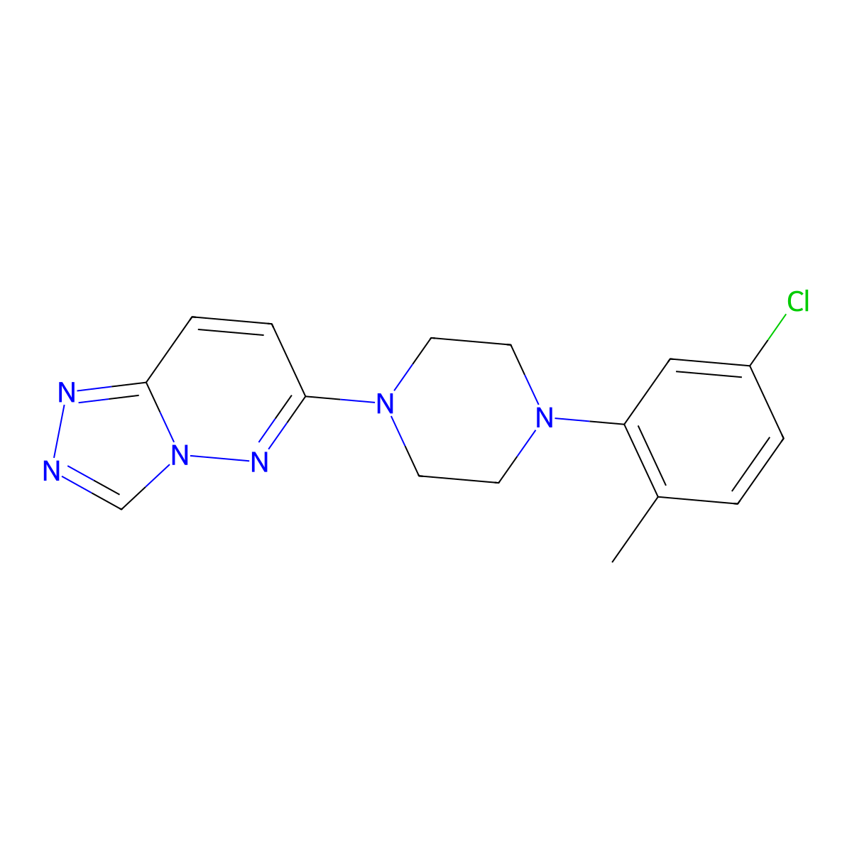 1-(5-Chloro-2-methylphenyl)-4-{[1,2,4]triazolo[4,3-b]pyridazin-6-yl}piperazine molecular structure, CAS 2327201-27-2