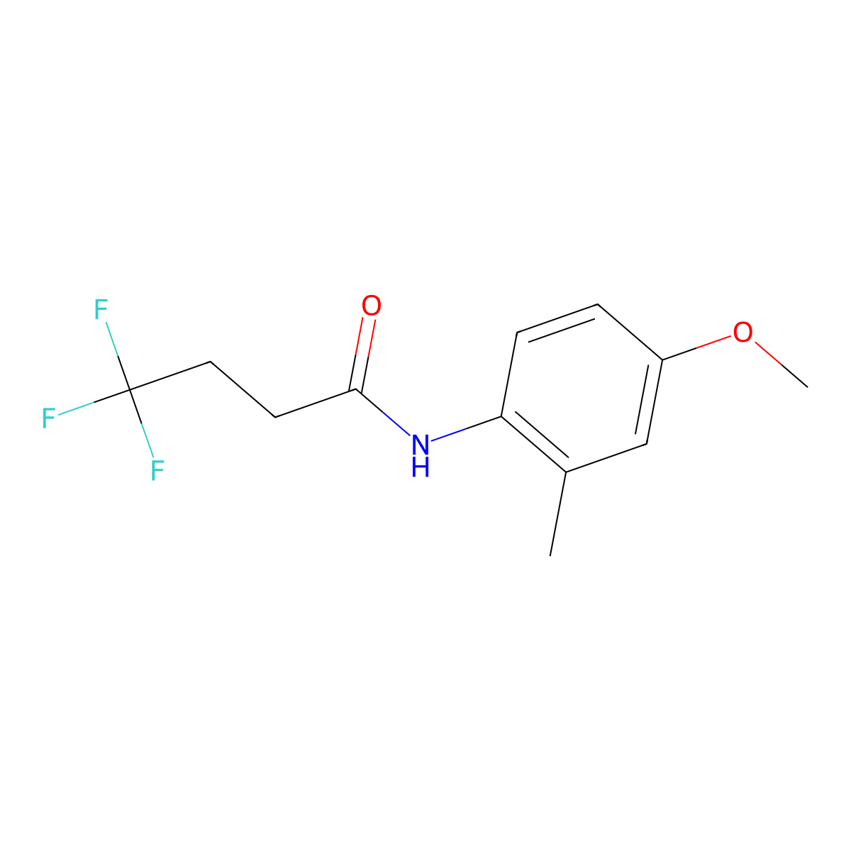 4,4,4-trifluoro-N-(4-methoxy-2-methylphenyl)butanamide molecular structure, CAS 2327218-64-2