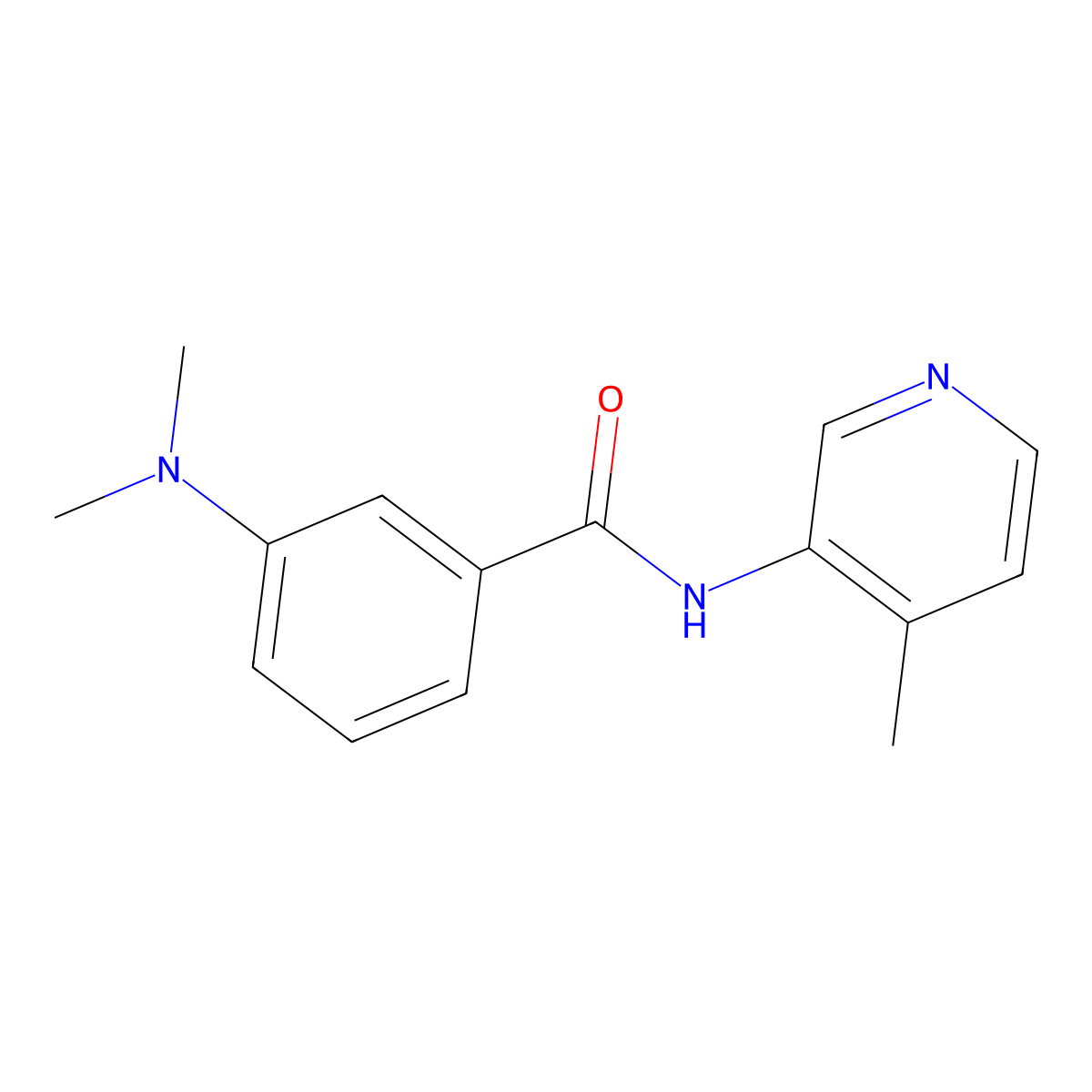 3-(Dimethylamino)-N-(4-methylpyridin-3-yl)benzamide molecular structure, CAS 2327222-22-8
