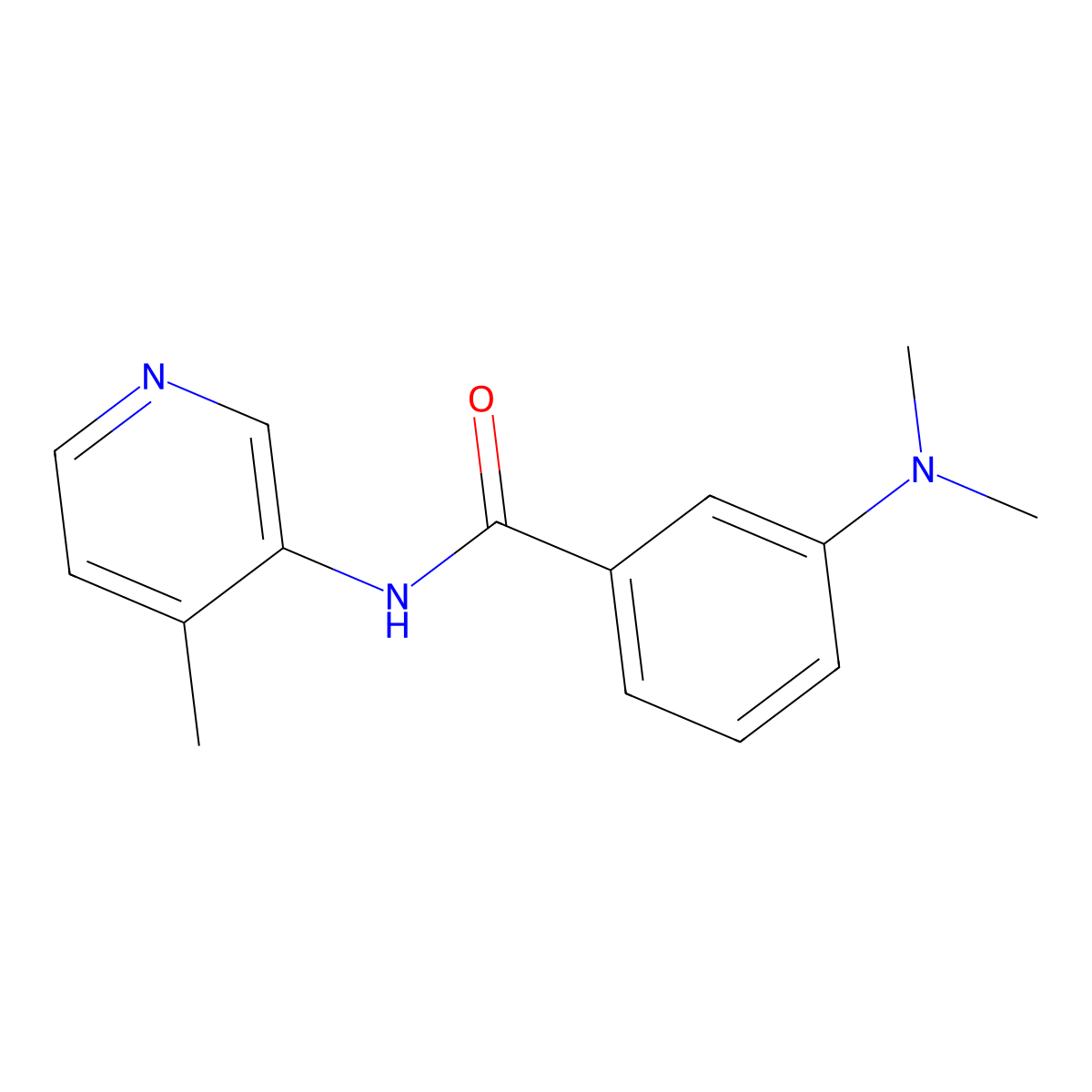 3-(Dimethylamino)-N-(4-methylpyridin-3-yl)benzamide molecular structure, CAS 2327222-22-8