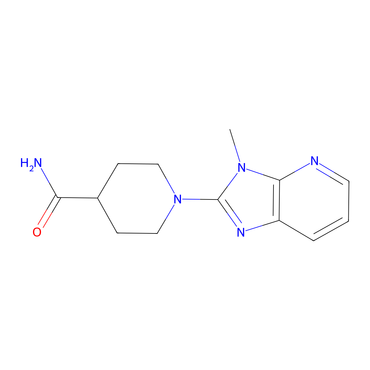 1-{3-methyl-3H-imidazo[4,5-b]pyridin-2-yl}piperidine-4-carboxamide molecular structure, CAS 2327231-56-9