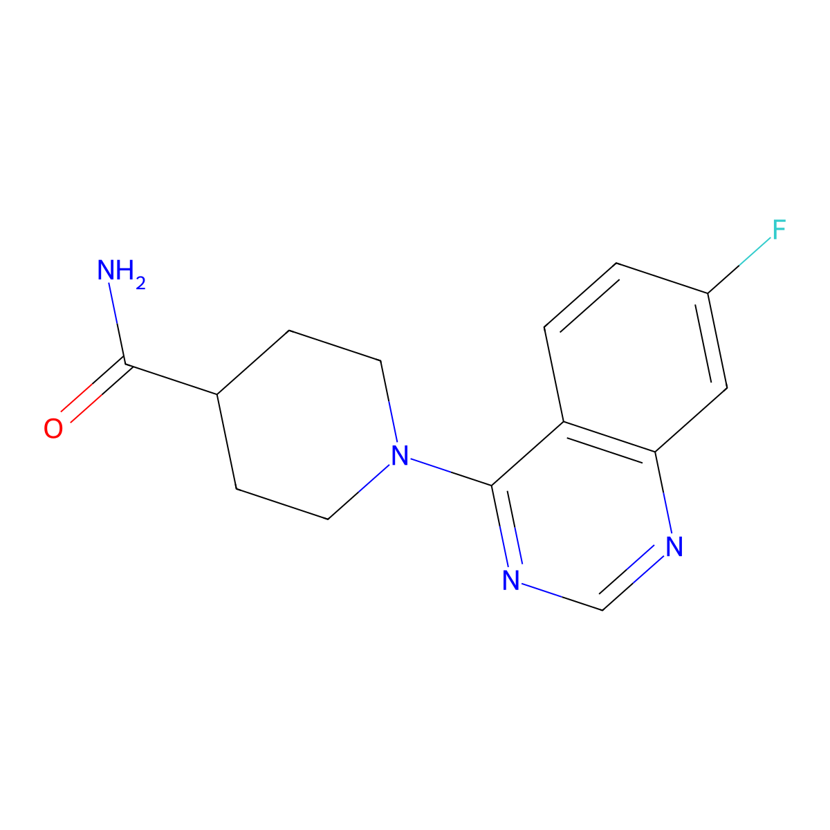 1-(7-Fluoroquinazolin-4-yl)piperidine-4-carboxamide molecular structure, CAS 2327259-92-5