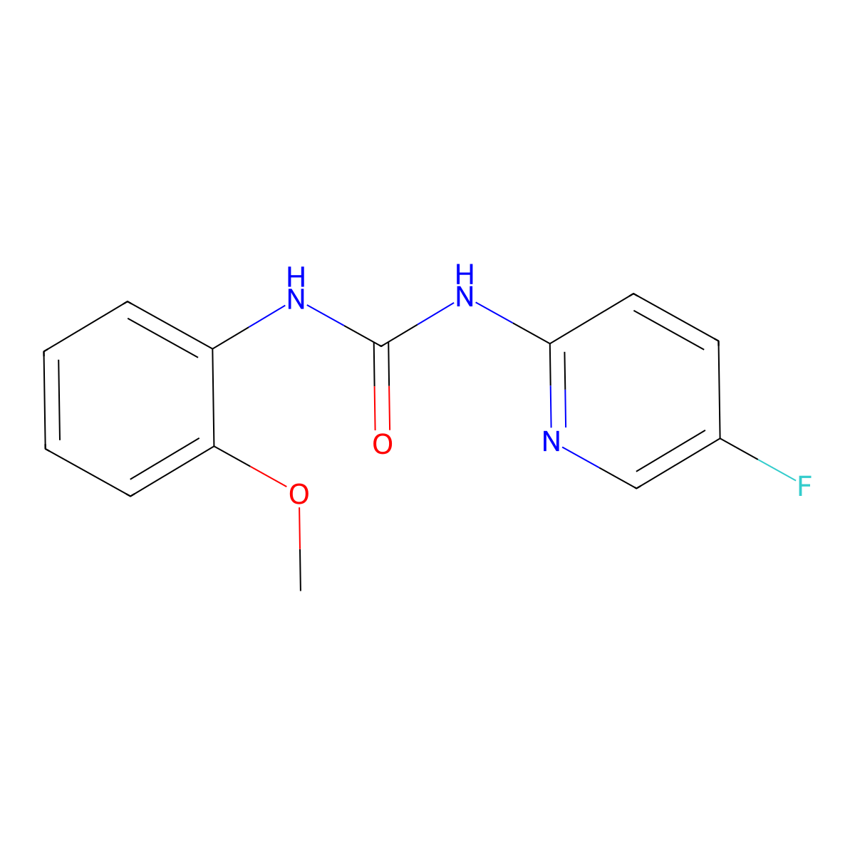 3-(5-Fluoropyridin-2-yl)-1-(2-methoxyphenyl)urea molecular structure, CAS 2327271-84-9