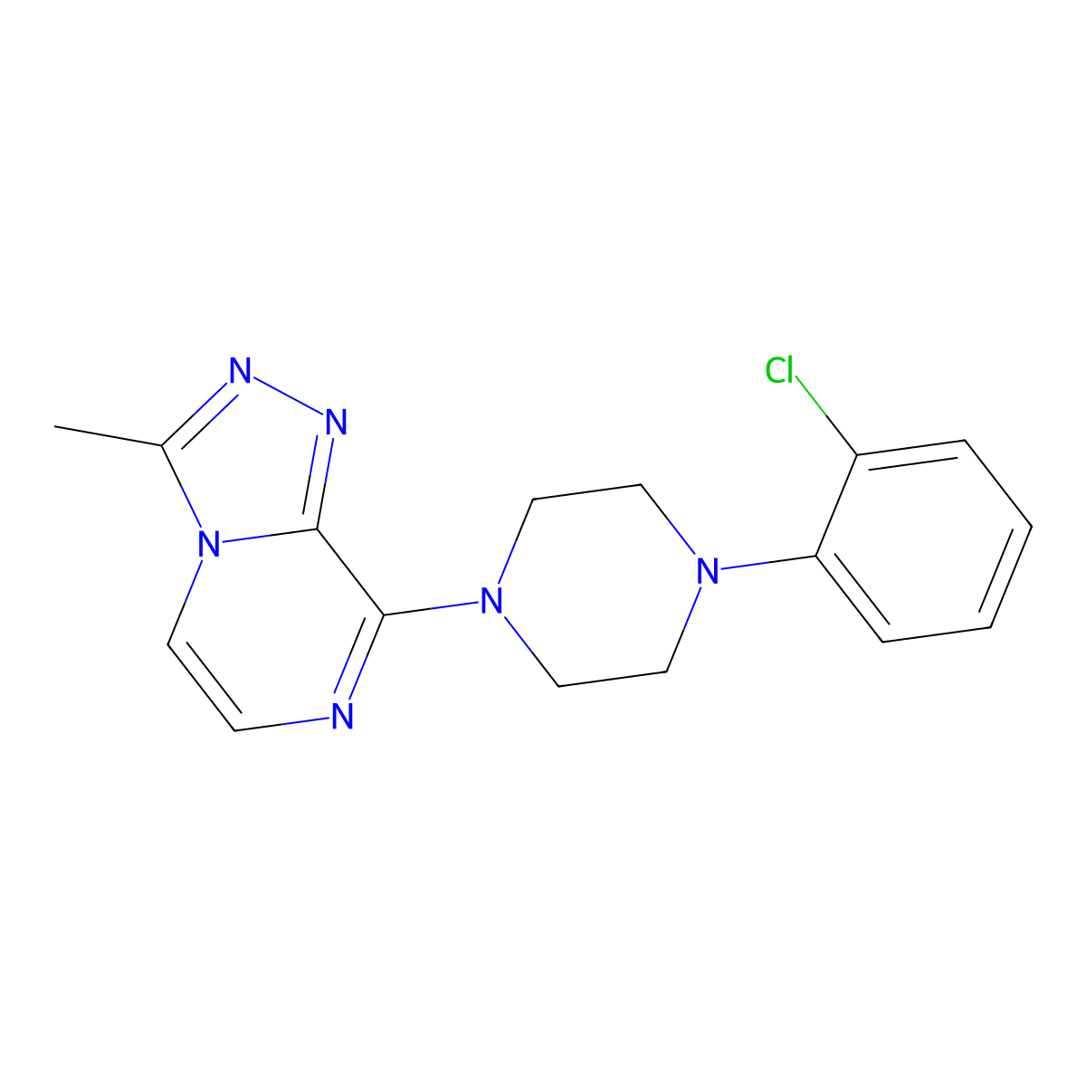 1-(2-Chlorophenyl)-4-{3-methyl-[1,2,4]triazolo[4,3-a]pyrazin-8-yl}piperazine molecular structure, CAS 2327274-09-7