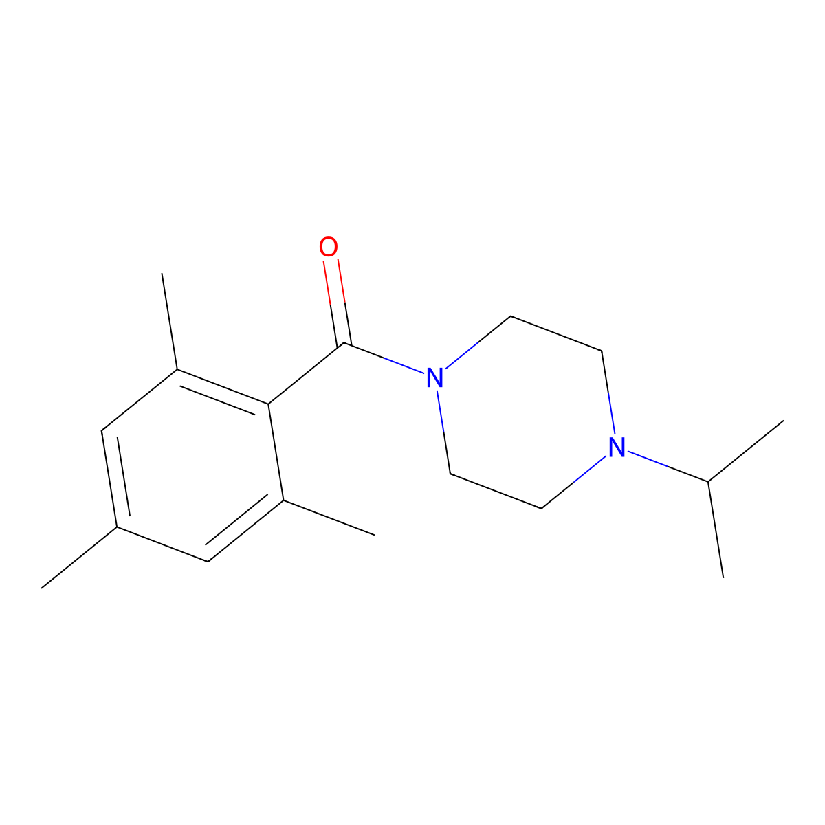 [4-(1-Methylethyl)-1-piperazinyl](2,4,6-trimethylphenyl)methanone molecular structure, CAS 2327327-80-8