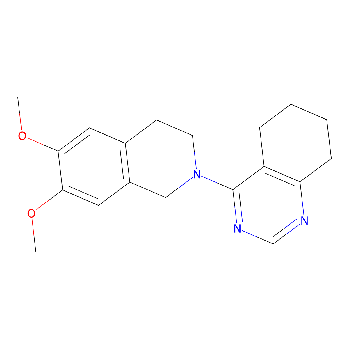 4-(6,7-Dimethoxy-1,2,3,4-tetrahydroisoquinolin-2-yl)-5,6,7,8-tetrahydroquinazoline molecular structure, CAS 2327333-14-0