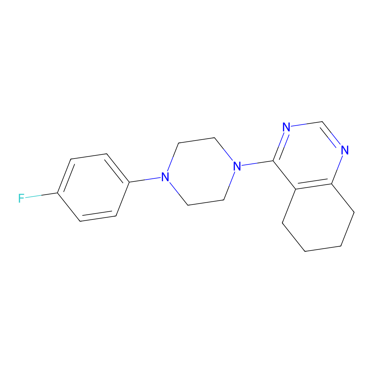 4-[4-(4-Fluorophenyl)piperazin-1-yl]-5,6,7,8-tetrahydroquinazoline molecular structure, CAS 2327363-21-1
