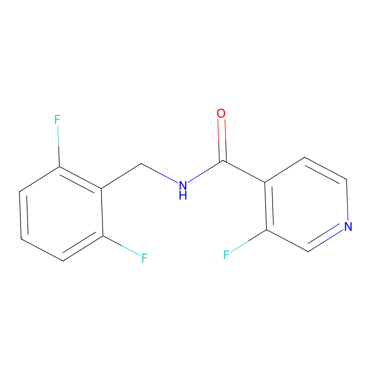 N-[(2,6-difluorophenyl)methyl]-3-fluoropyridine-4-carboxamide molecular structure, CAS 2327364-78-1