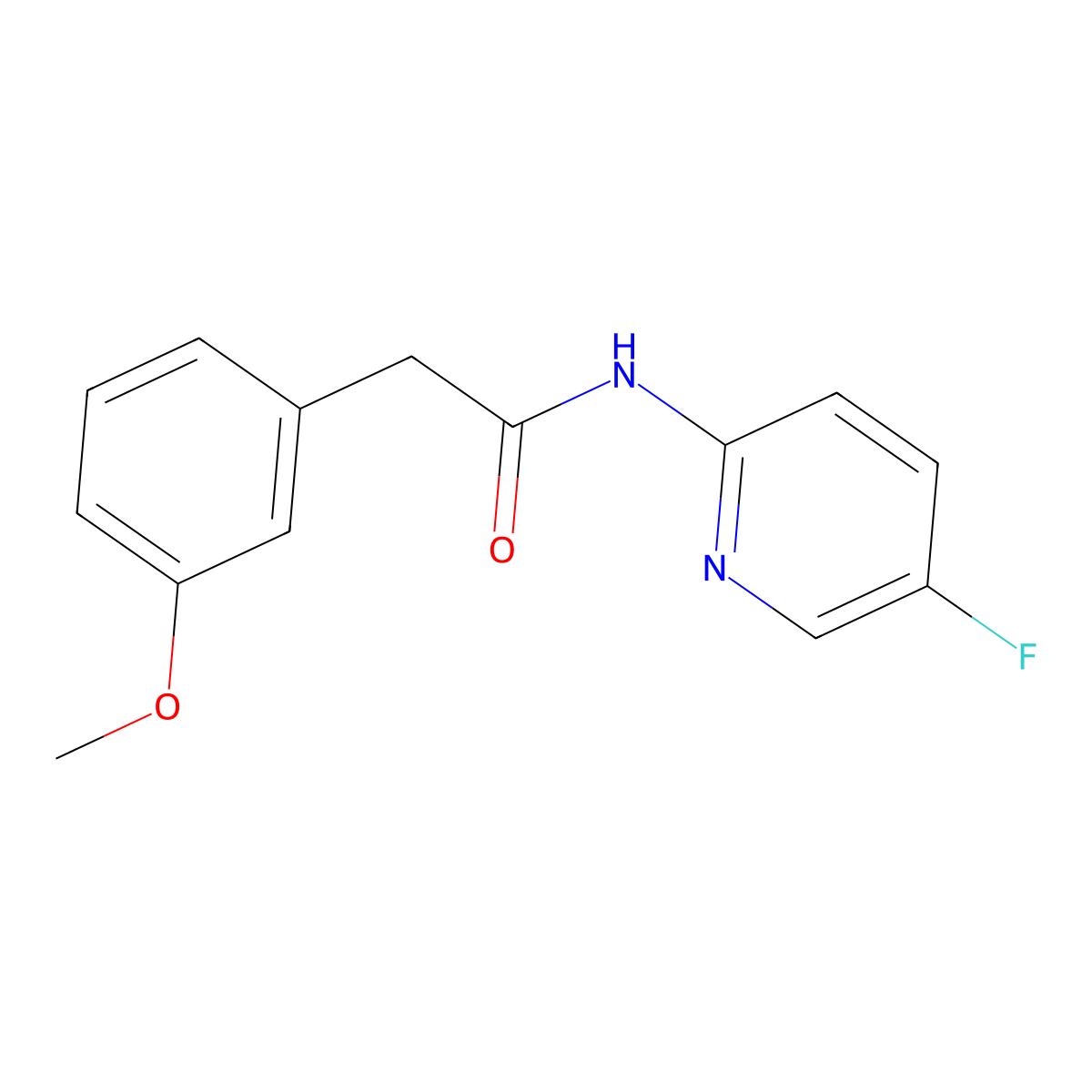 N-(5-fluoropyridin-2-yl)-2-(3-methoxyphenyl)acetamide molecular structure, CAS 2327364-79-2