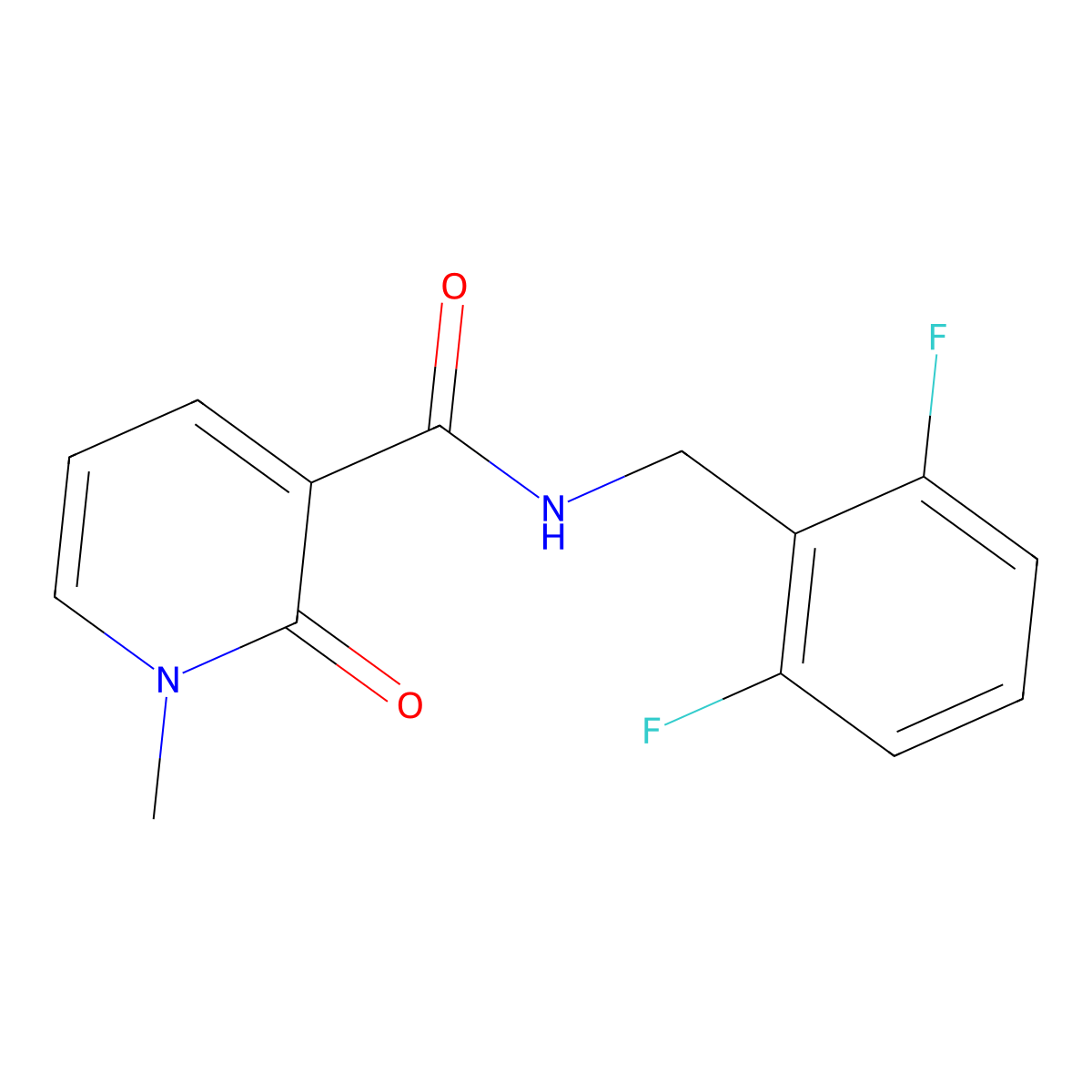 N-[(2,6-difluorophenyl)methyl]-1-methyl-2-oxo-1,2-dihydropyridine-3-carboxamide molecular structure, CAS 2327373-64-6