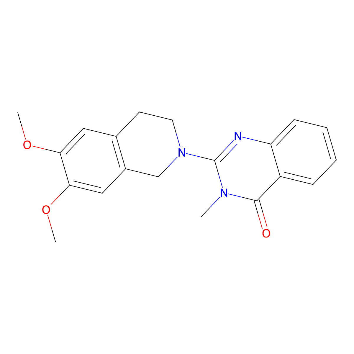 2-(6,7-Dimethoxy-1,2,3,4-tetrahydroisoquinolin-2-yl)-3-methyl-3,4-dihydroquinazolin-4-one molecular structure, CAS 2327462-07-5