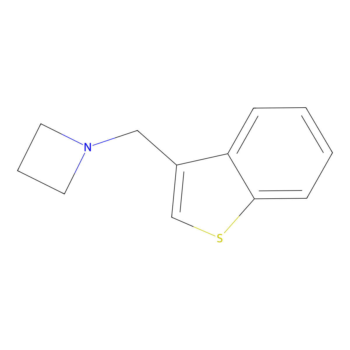 1-(Benzo[b]thiophen-3-ylmethyl)azetidine molecular structure, CAS 2327464-32-2