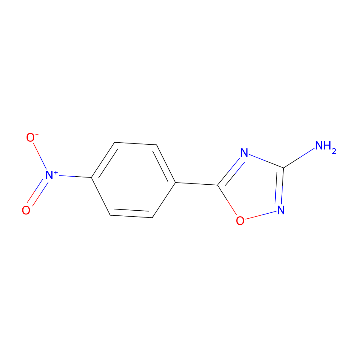 5-(4-Nitrophenyl)-1,2,4-oxadiazol-3-amine molecular structure, CAS 23275-50-5