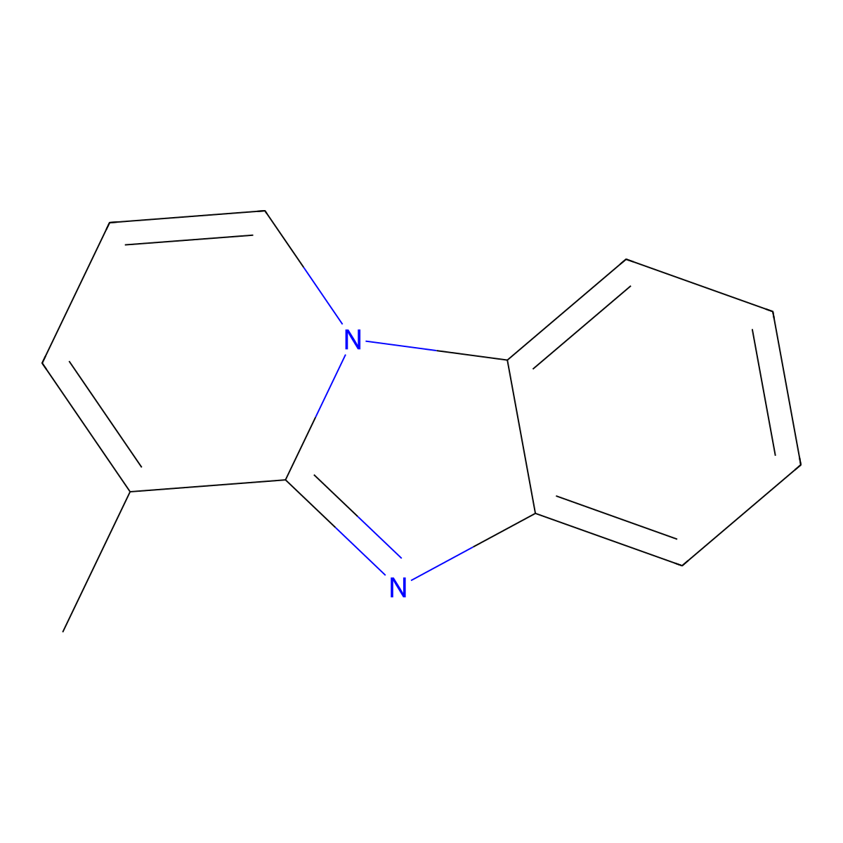 4-Methylpyrido(1,2-a)benzimidazole molecular structure, CAS 23275-60-7