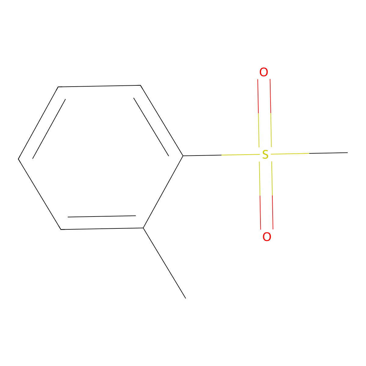 1-Methanesulfonyl-2-methylbenzene molecular structure, CAS 23276-69-9