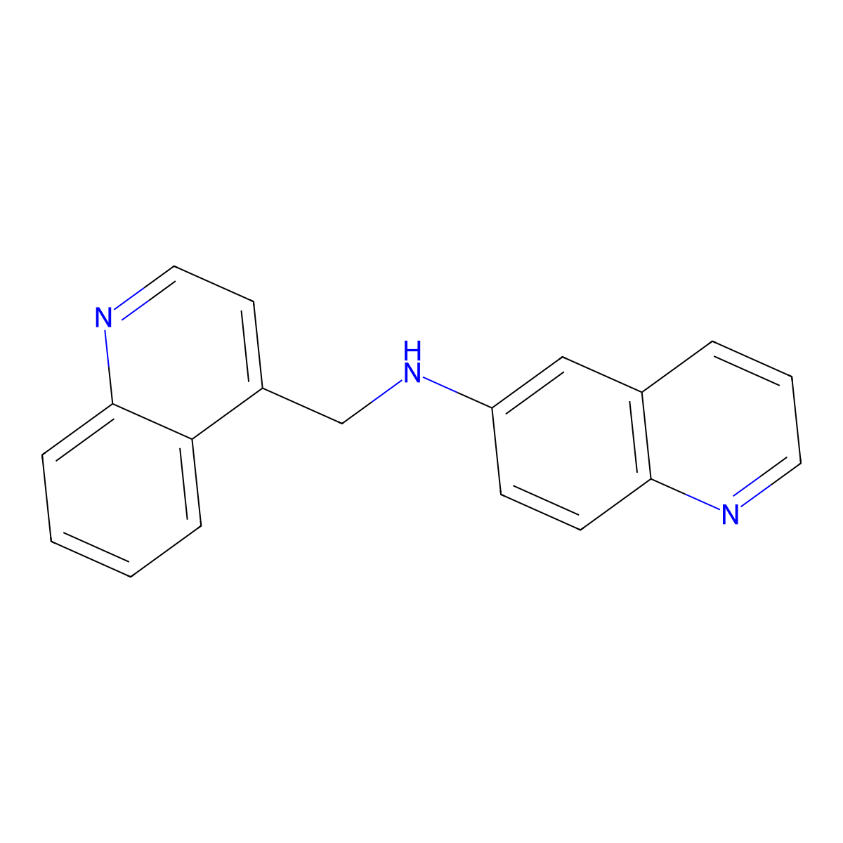 N-[(quinolin-4-yl)methyl]quinolin-6-amine molecular structure, CAS 2327625-71-6