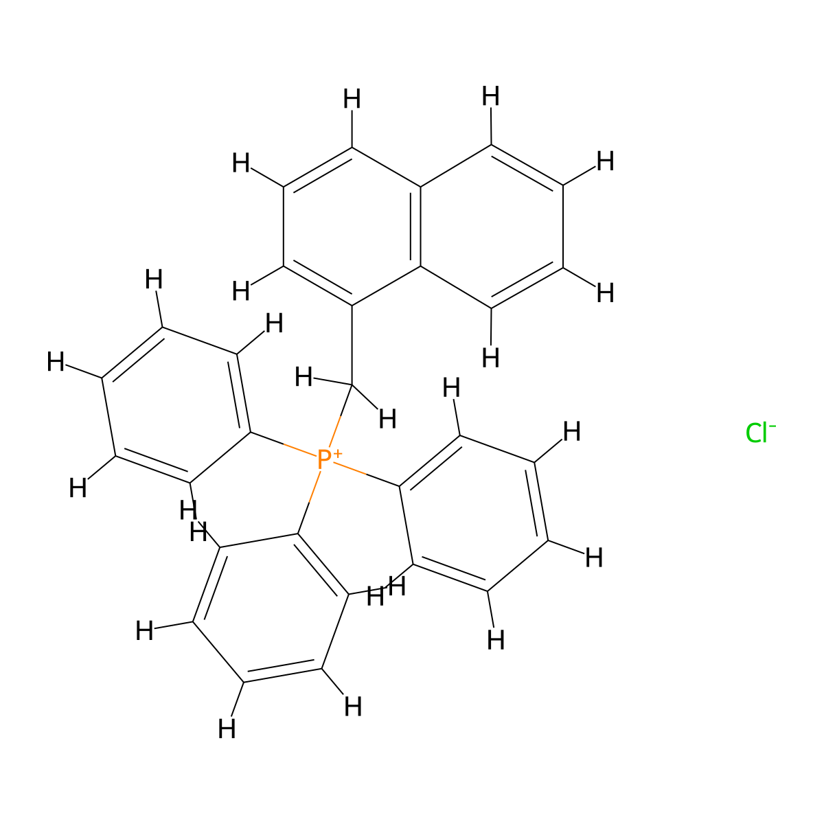 (1-Naphthylmethyl)triphenylphosphonium chloride molecular structure, CAS 23277-00-1