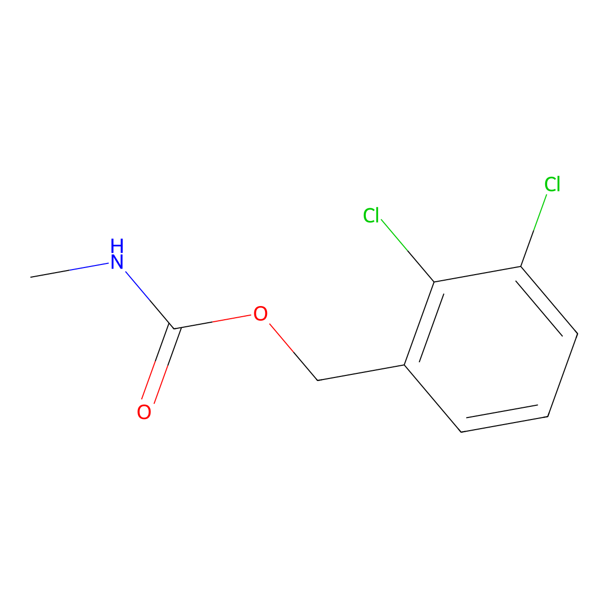 2,3-Dichlorobenzyl methylcarbamate molecular structure, CAS 2328-31-6