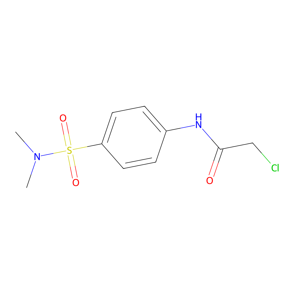 Acetanilide, 2-chloro-4'-(dimethylsulfamoyl)- molecular structure, CAS 23280-39-9