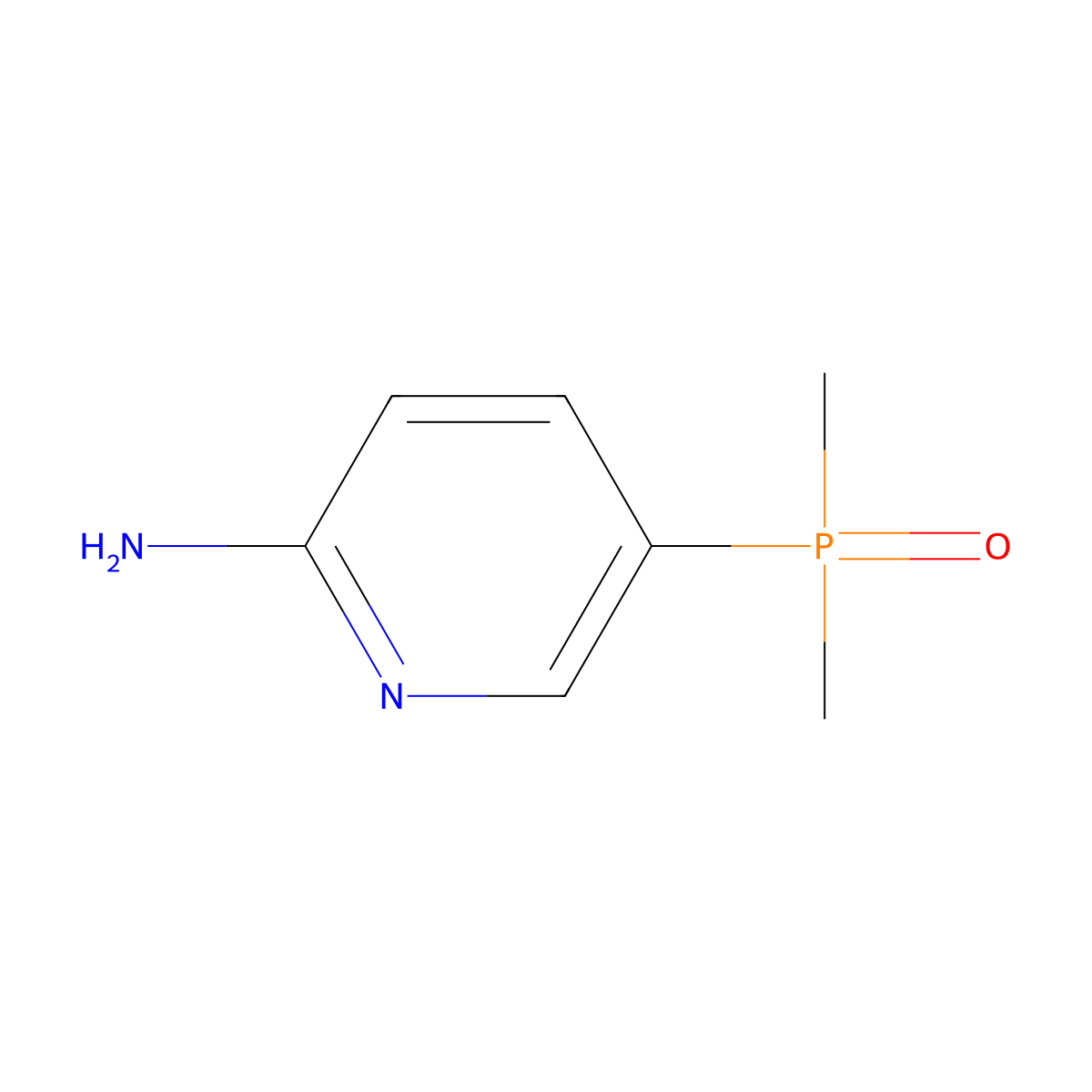 (6-Aminopyridin-3-yl)dimethylphosphine oxide molecular structure, CAS 2328069-09-4