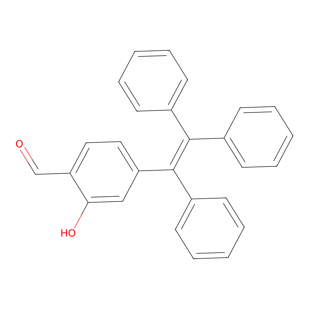 2-Hydroxy-4-(1,2,2-triphenylethenyl)benzaldehyde molecular structure, CAS 2328097-79-4